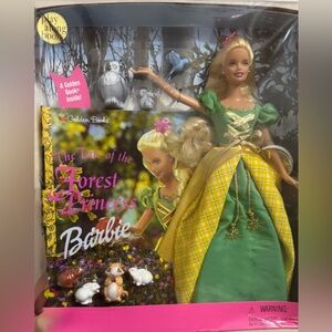 Vintage Barbie, The Tale of the Forest Princess Doll,Forest Animals, & Golden BK